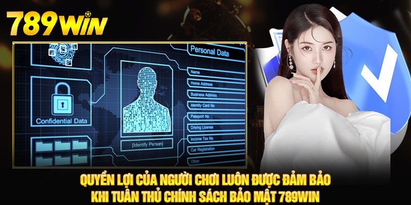 Chính Sách Bảo Mật - 789WIN Lời Cam Kết An Toàn Cho Hội Viên 6 Quyền lợi của người chơi luôn được đảm bảo khi tuân thủ chính sách bảo mật 789WIN